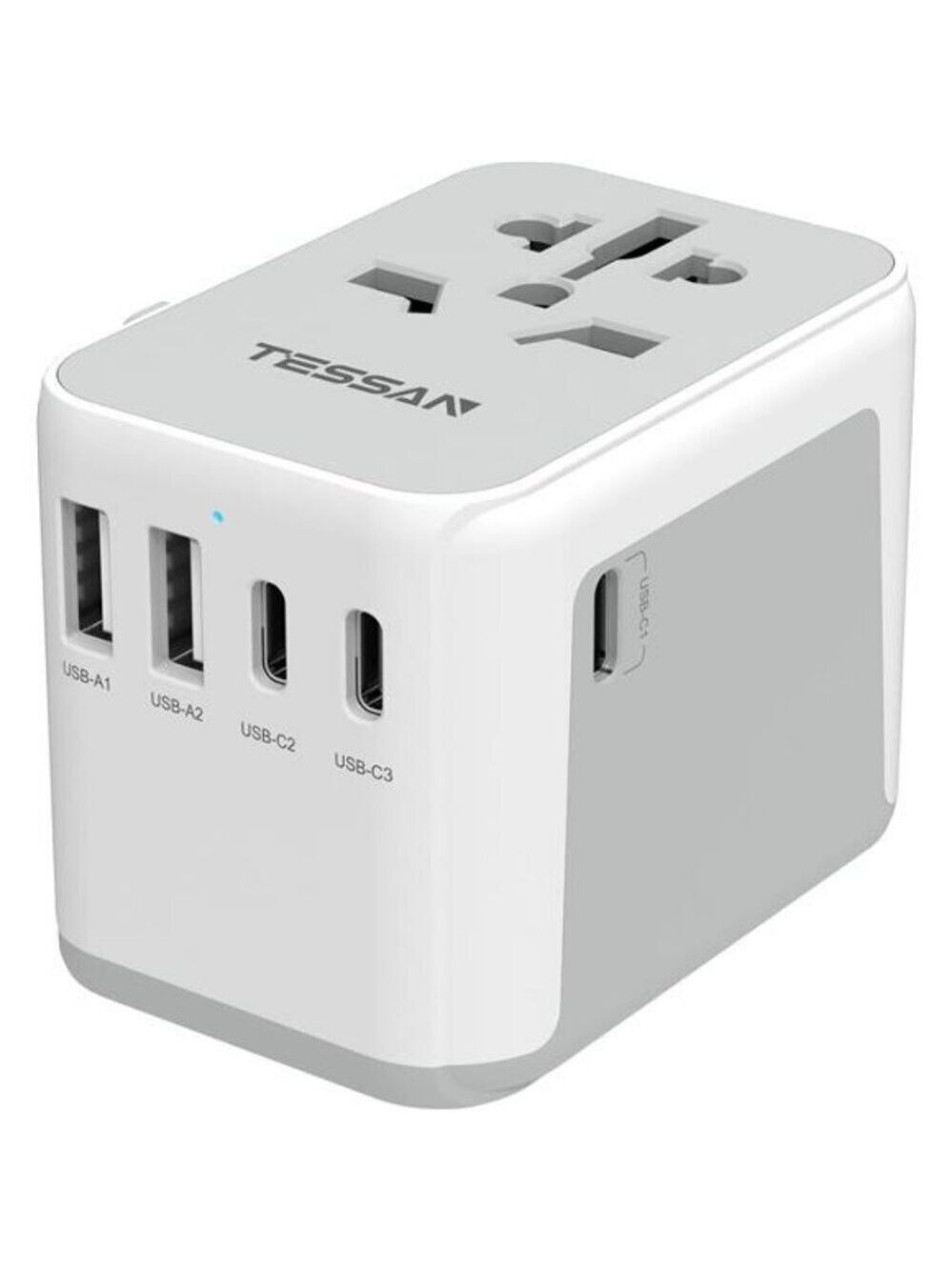 TESSAN Universal Travel Adapter USB C Wall Charger for Europe UK Japan AUS